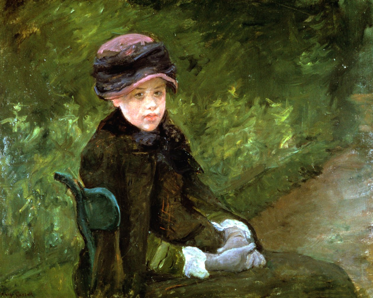 Fiatal hölgy a parkban, 1880 alkotó: Mary Cassatt
