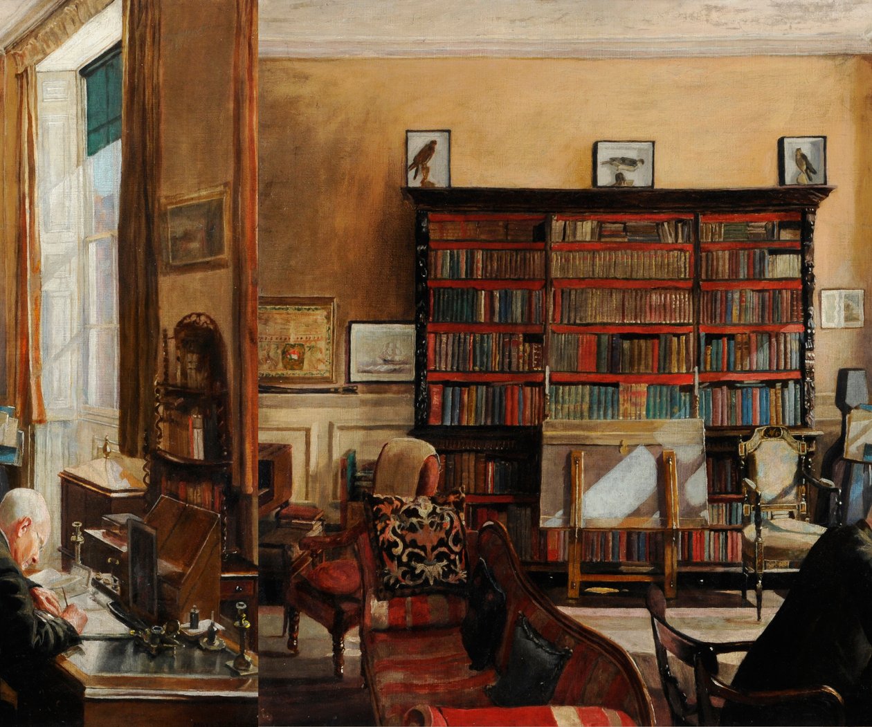 Belső tanulmány, 1937 körül (olaj, vászon) alkotó: Mary Dawson Elwell