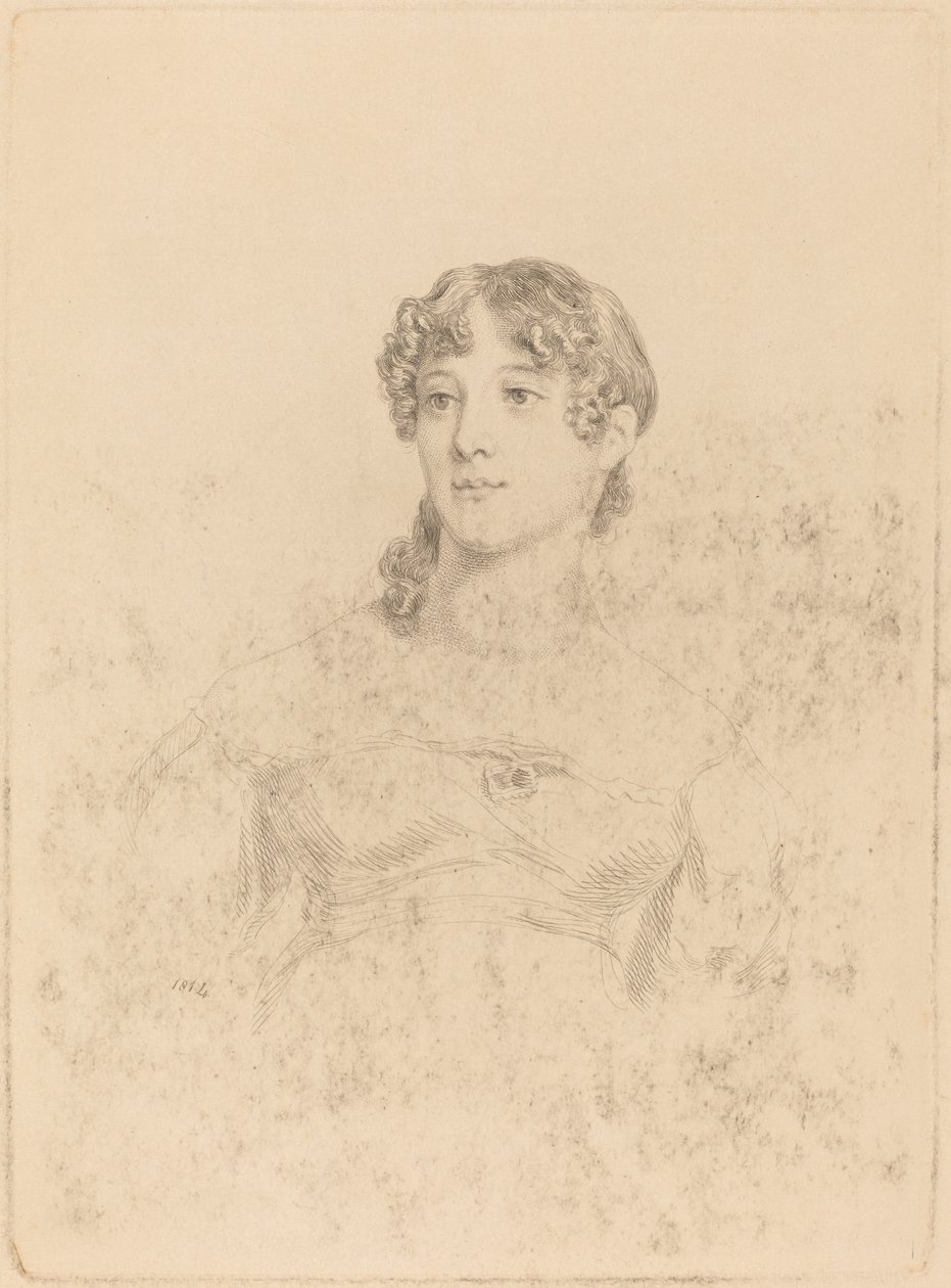 Lady Maria Hooker, amikor Miss Turner tizenhét évesen, 1814. alkotó: Mary Dawson Turner