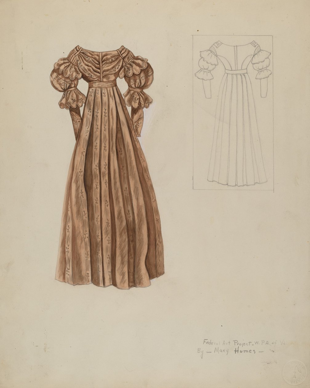 ruha, c. 1937. alkotó: Mary E Humes