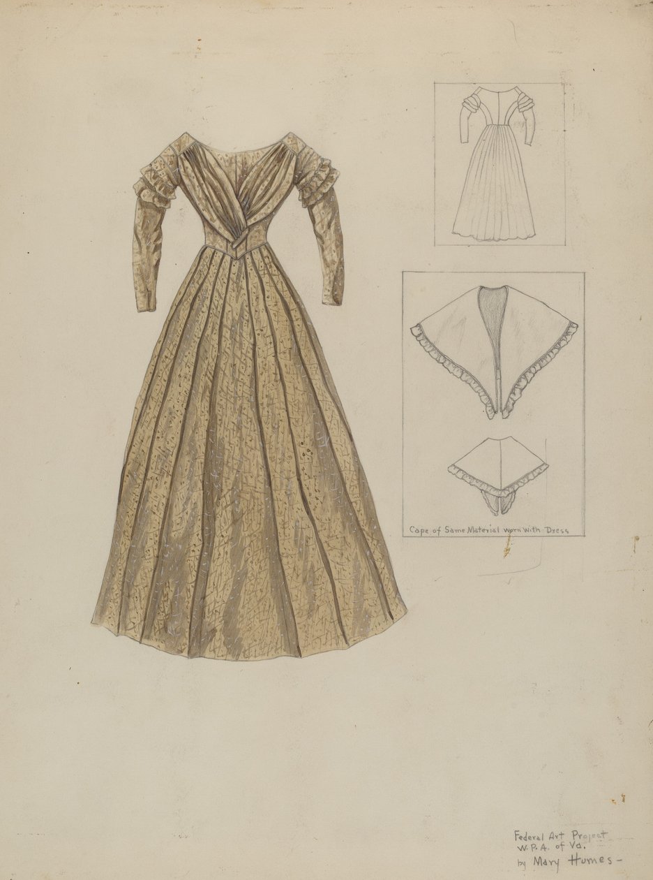 ruha, c. 1937. alkotó: Mary E Humes