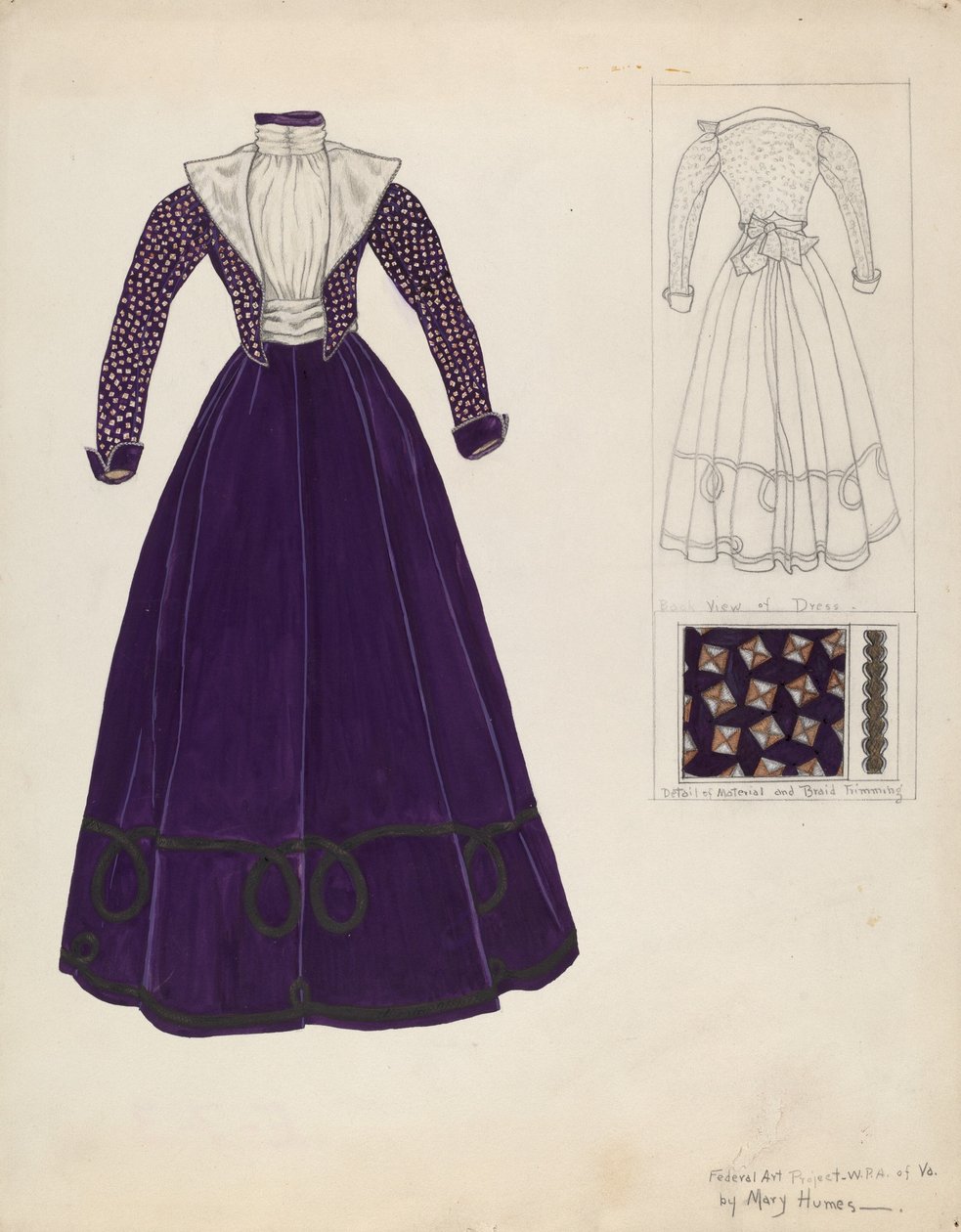 ruha, c. 1938. alkotó: Mary E Humes