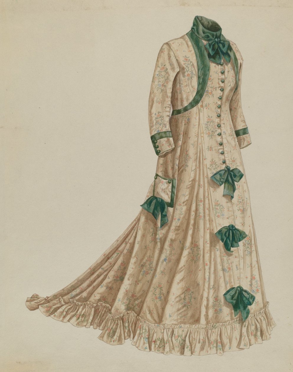 Reggeli ruha, 19351942. alkotó: Mary E Humes