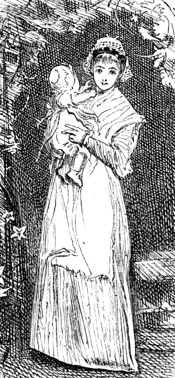 Egy anya, aki ölelgeti gyermekét alkotó: Mary Ellen Edwards