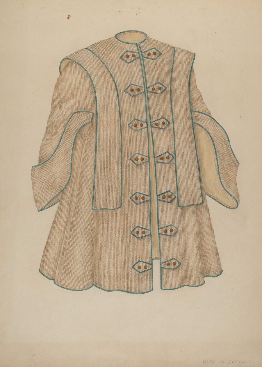 Estélyi köpeny, c. 1940. alkotó: Mary Fitzgerald