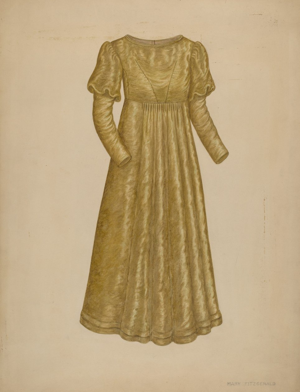 Esküvői ruha, 19351942. alkotó: Mary Fitzgerald