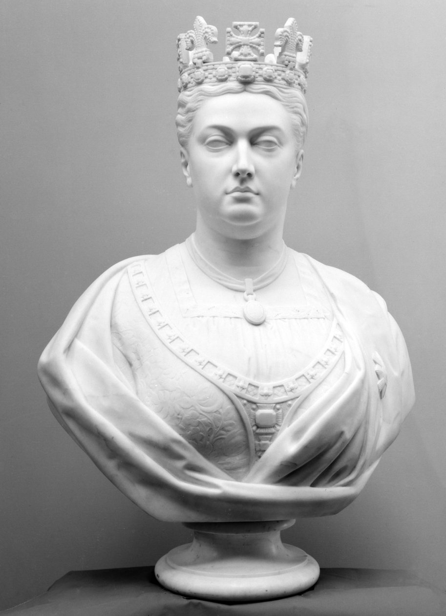 Viktória királynő, 1874 körül (márvány) alkotó: Mary Grant