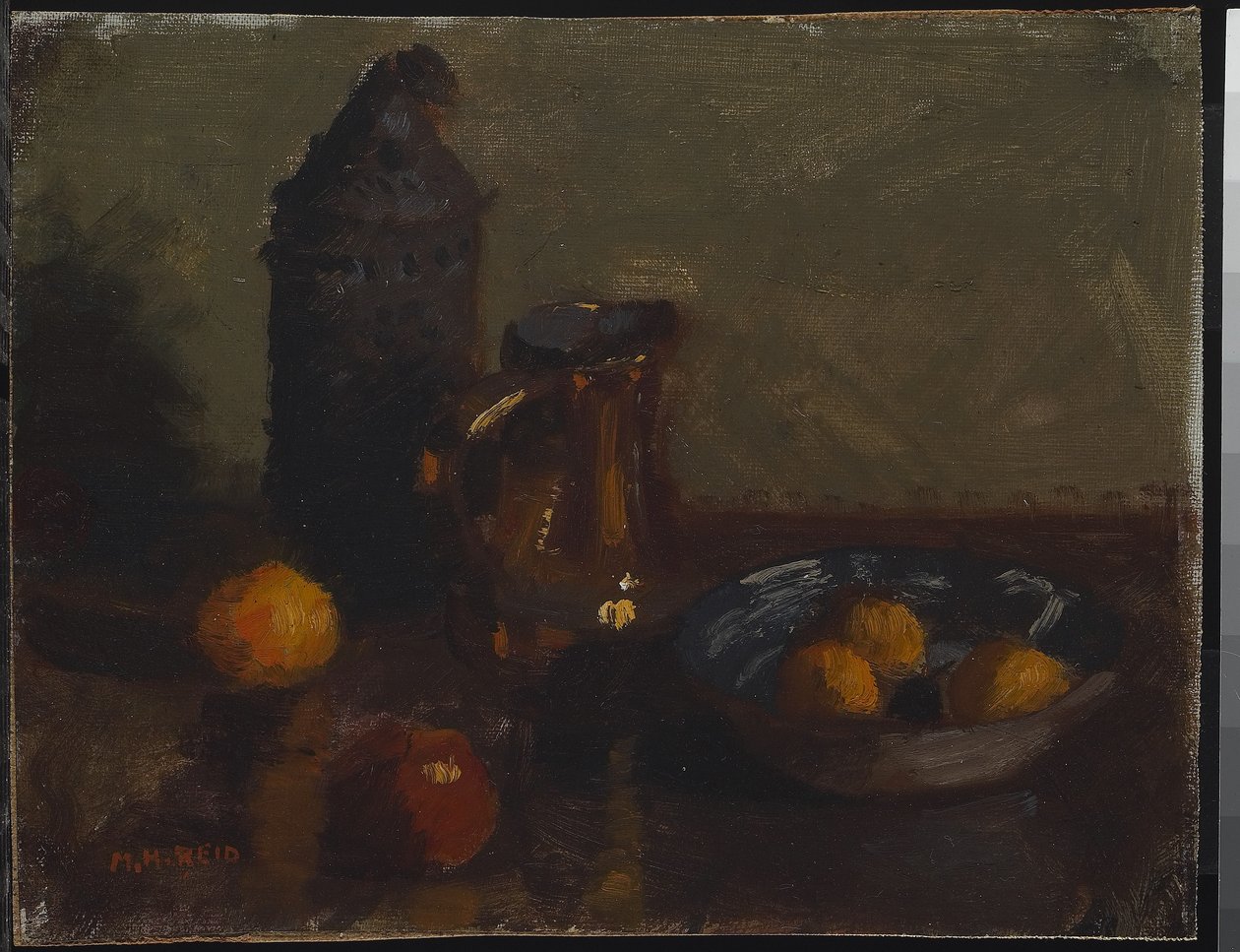 Csendélet gyümölccsel, 1900 körül (olaj, vászon farostlemezre szerelve) alkotó: Mary Hiester Reid