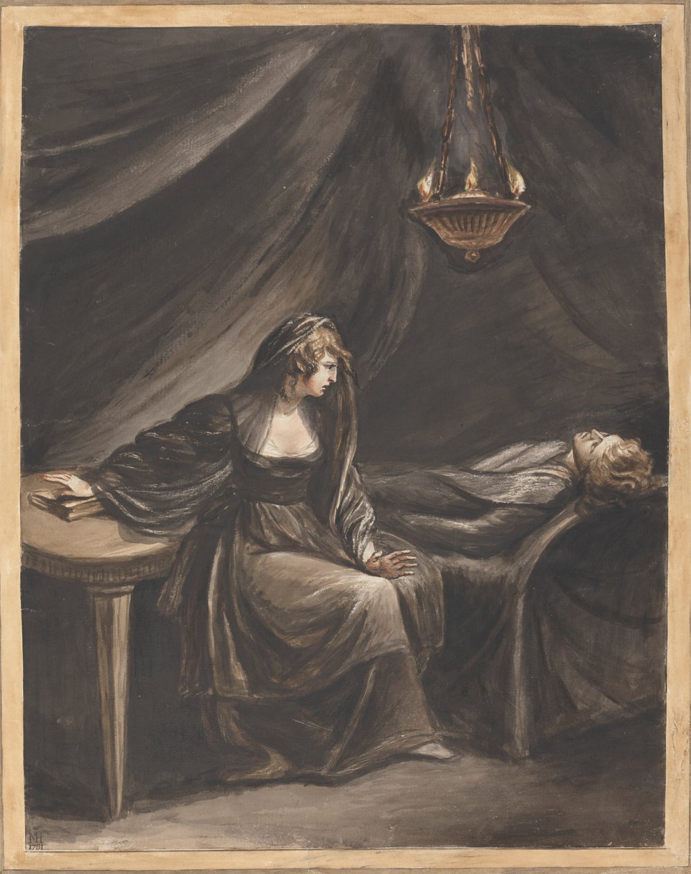 Lady Percy a Sleeping Hotspurt nézi alkotó: Mary Hoare