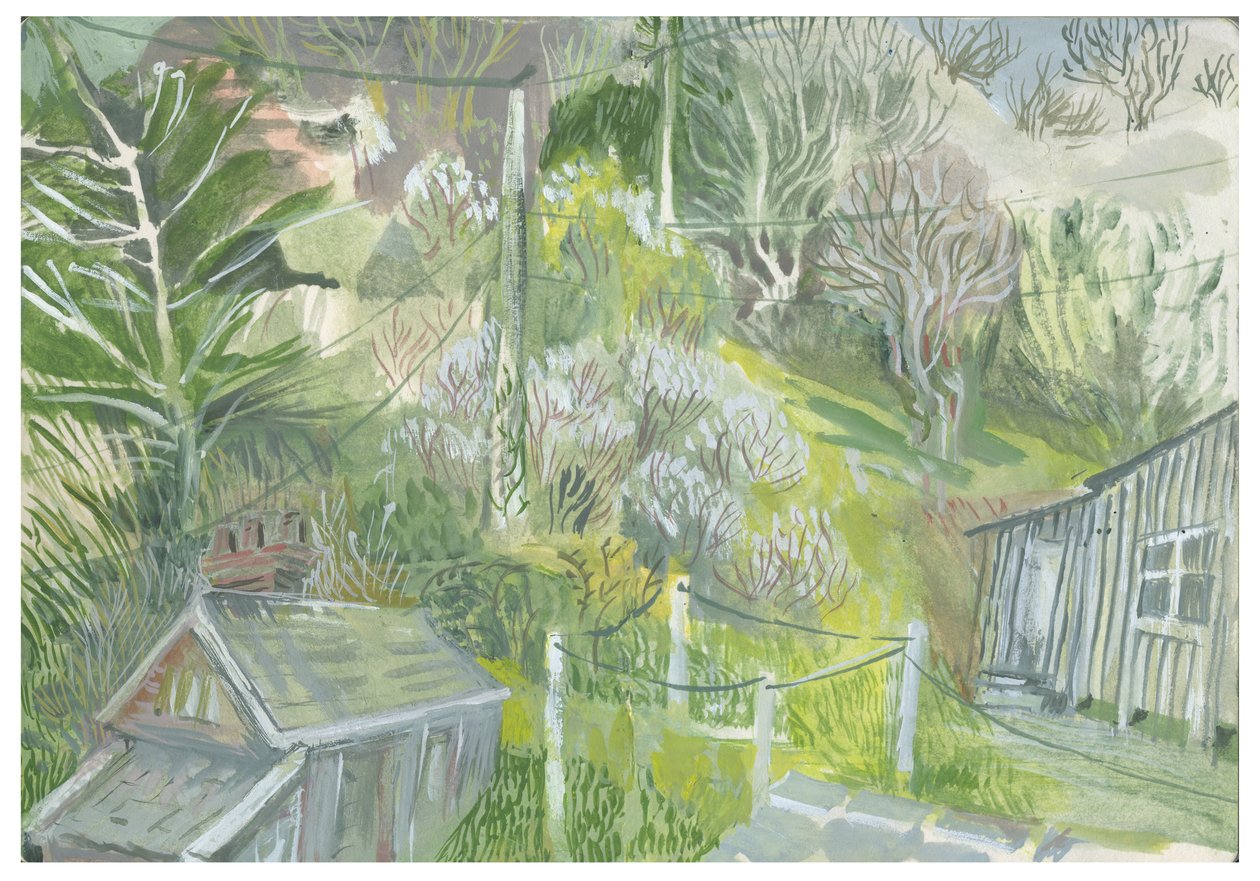 Lannacombe gyümölcsös, 2019 (akvarell) alkotó: Mary Kuper