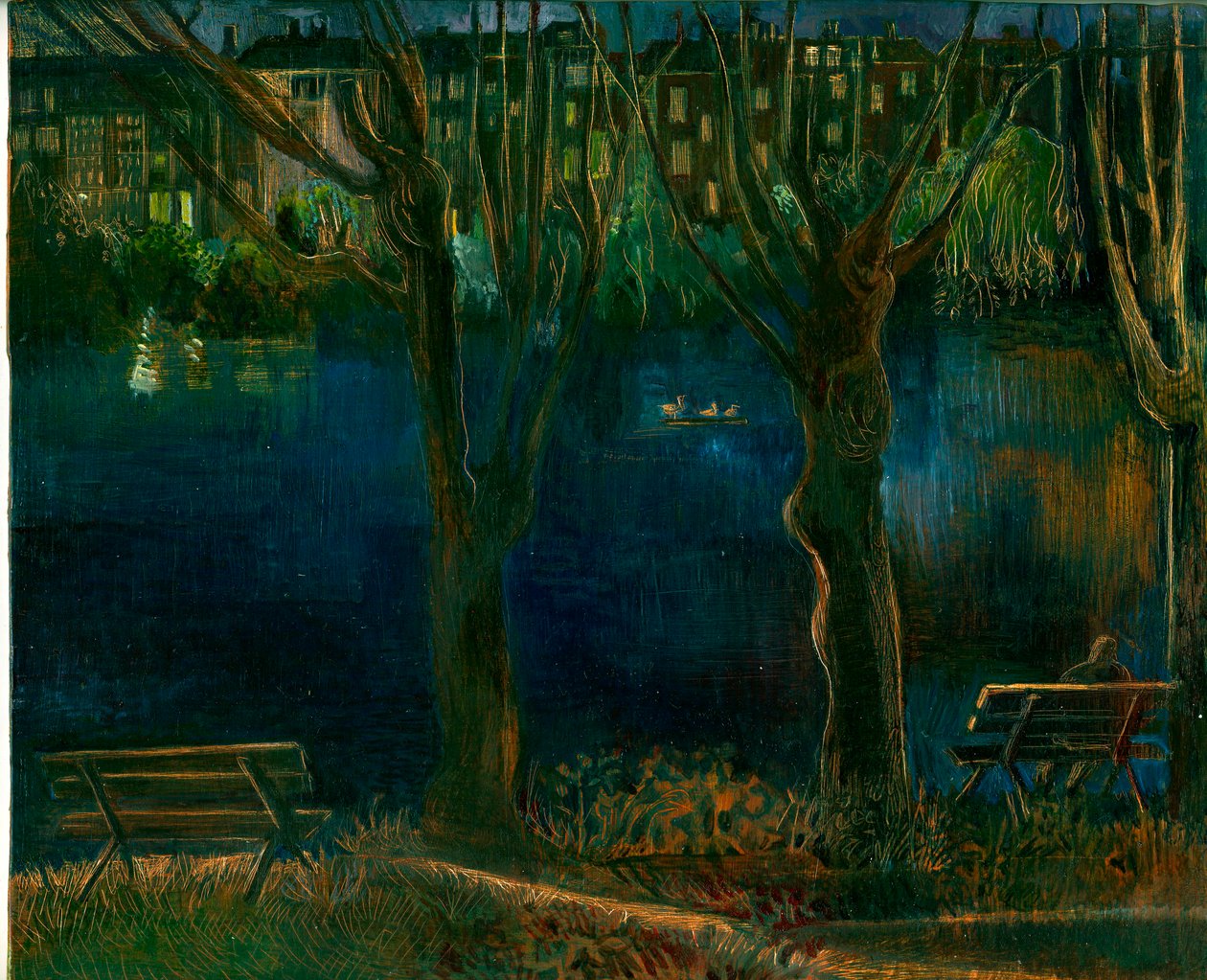 A tavacska; South End Green, 2011 (olaj a fedélzeten) alkotó: Mary Kuper