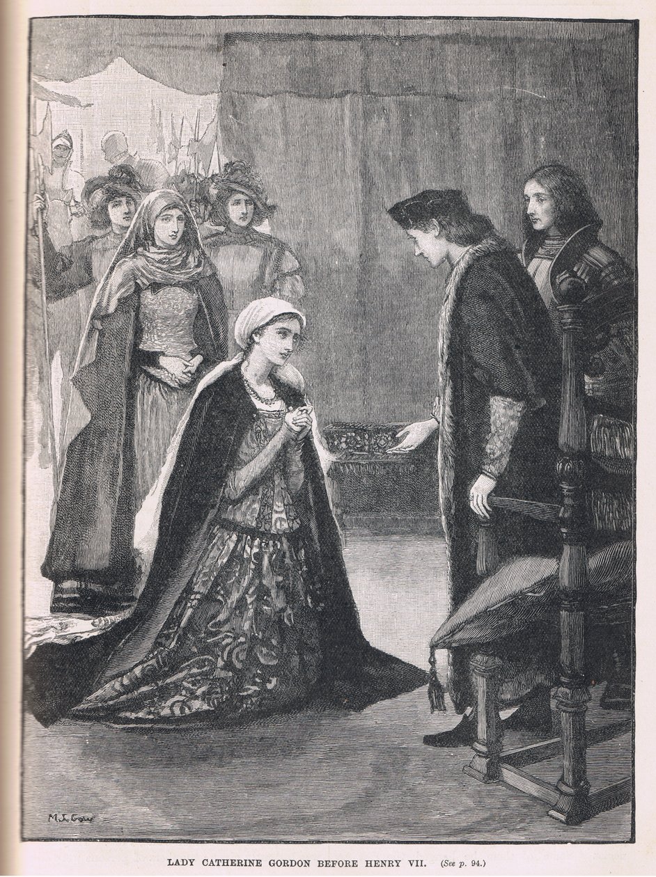 Lady Catherine Gordon VII. Henrik előtt 1497 alkotó: Mary L. Gow