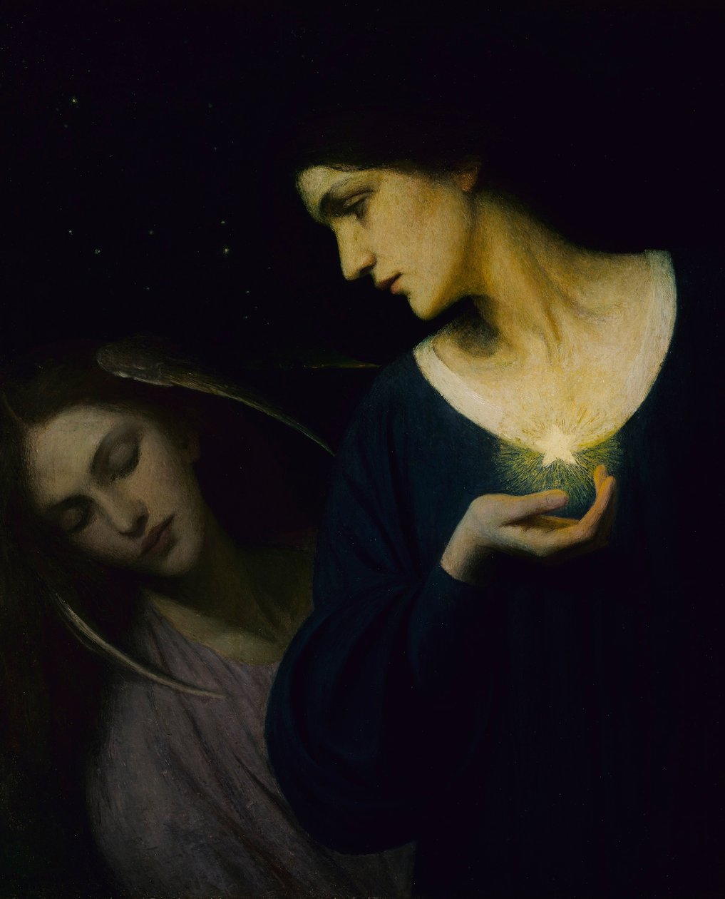 Éjszaka és a lánya alszik alkotó: Mary L. Macomber