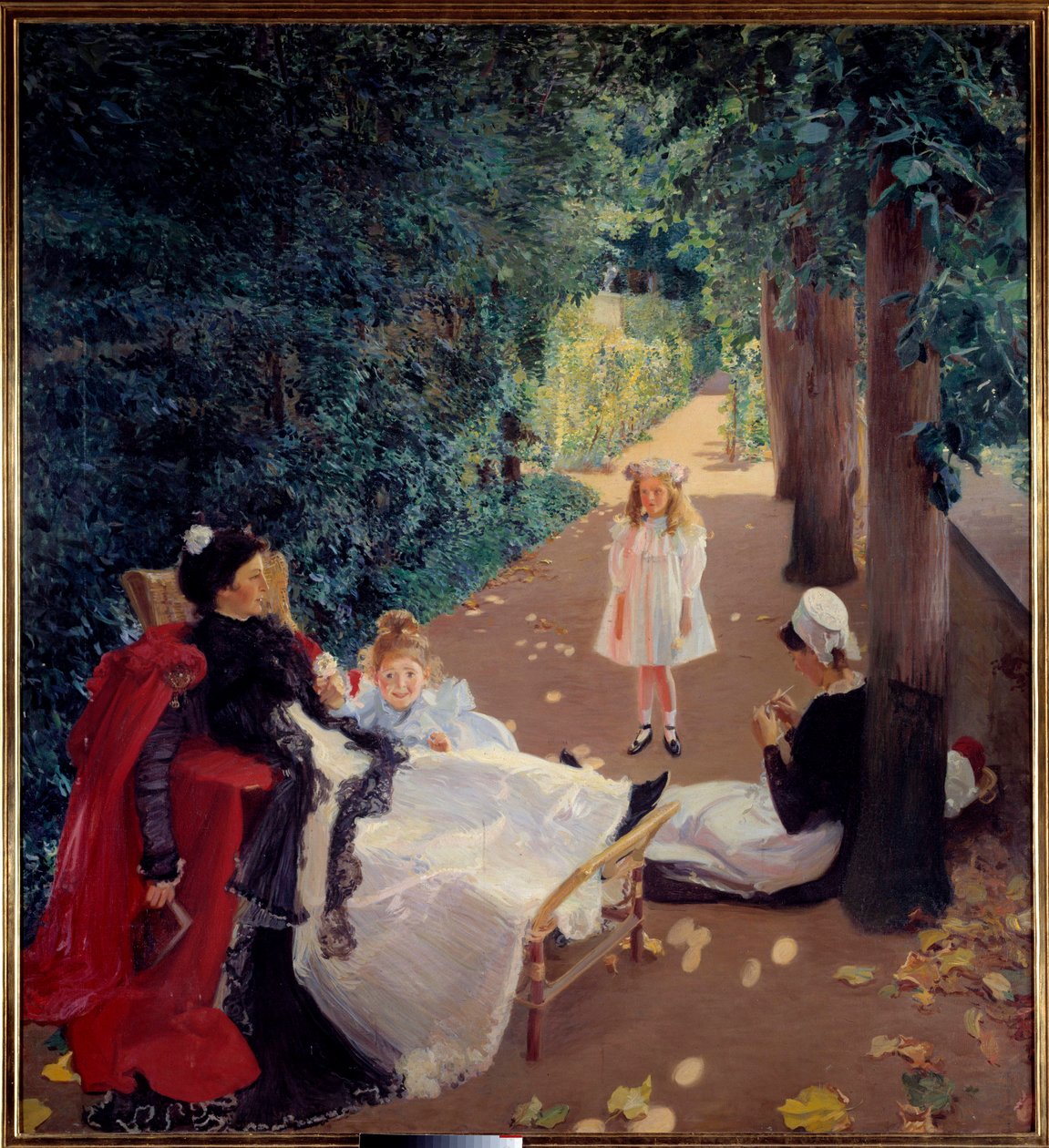 Szunyókálás a parkban Mary Mac Monnies (1858-1946) festménye 19. század. Rouen, Musee des Beaux Arts. alkotó: Mary Louise MacMonnies