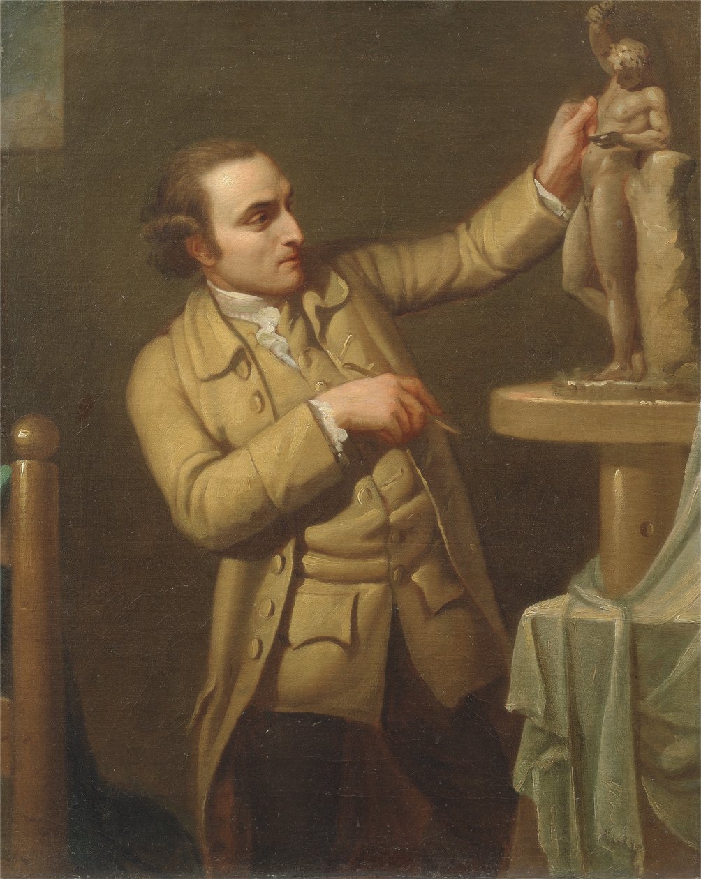 Joseph Nollekens (1737-1823) 1770-71 körül (olaj, vászon) alkotó: Mary Moser
