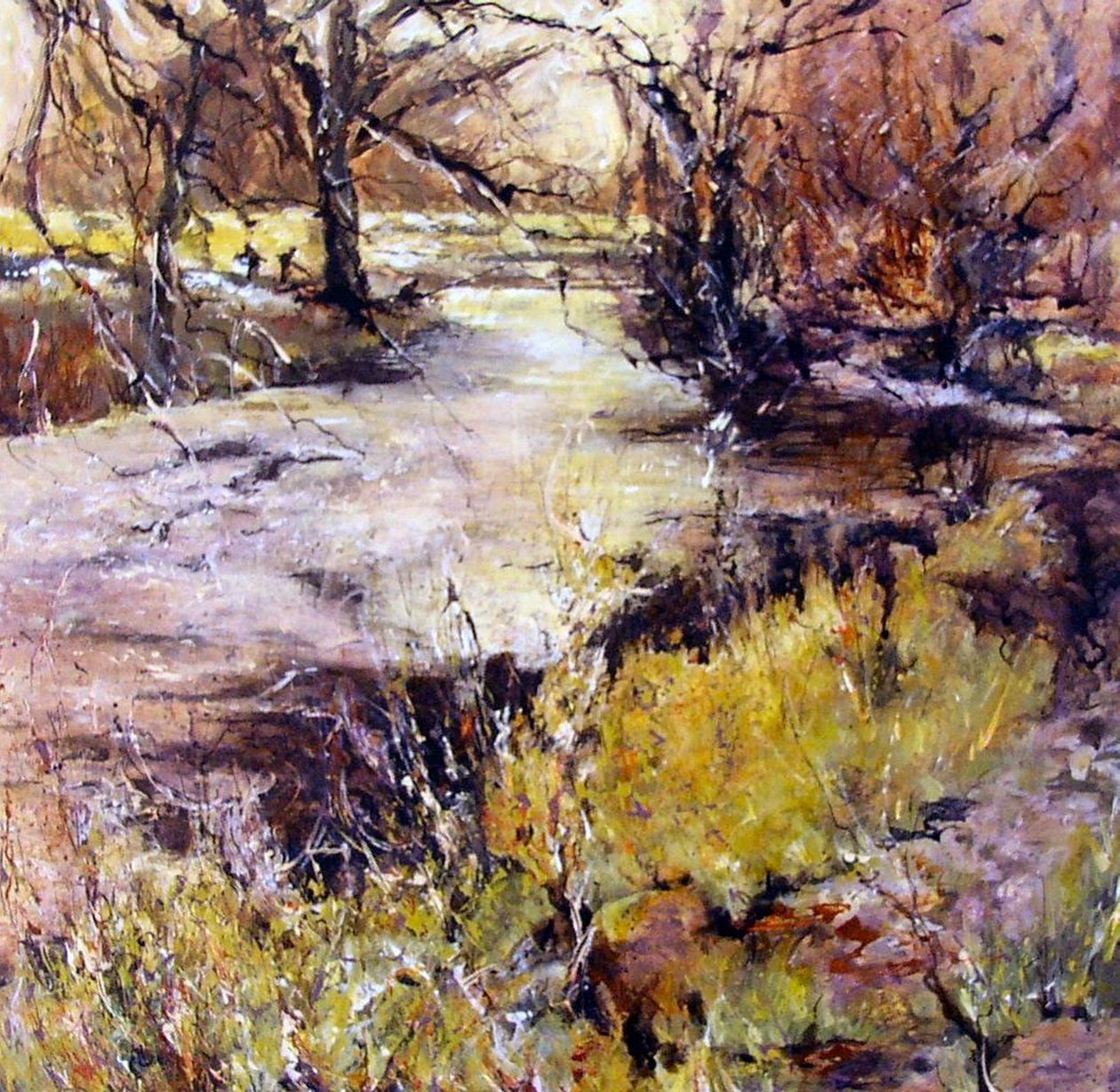 Horgászat Wolfscote Dale-ben alkotó: Mary Smith