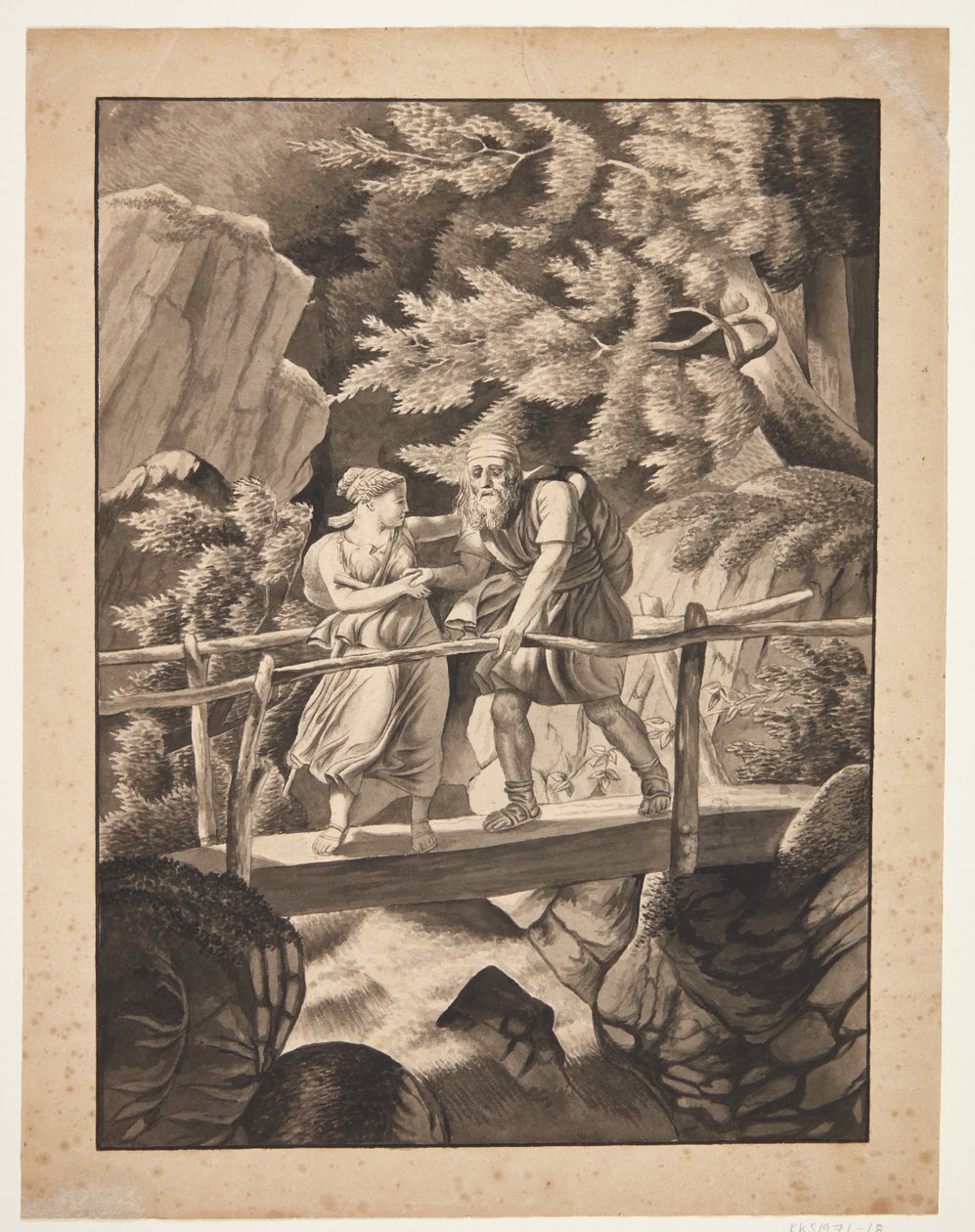 Ossian motívum (?) alkotó: Mary Sophie Clarck