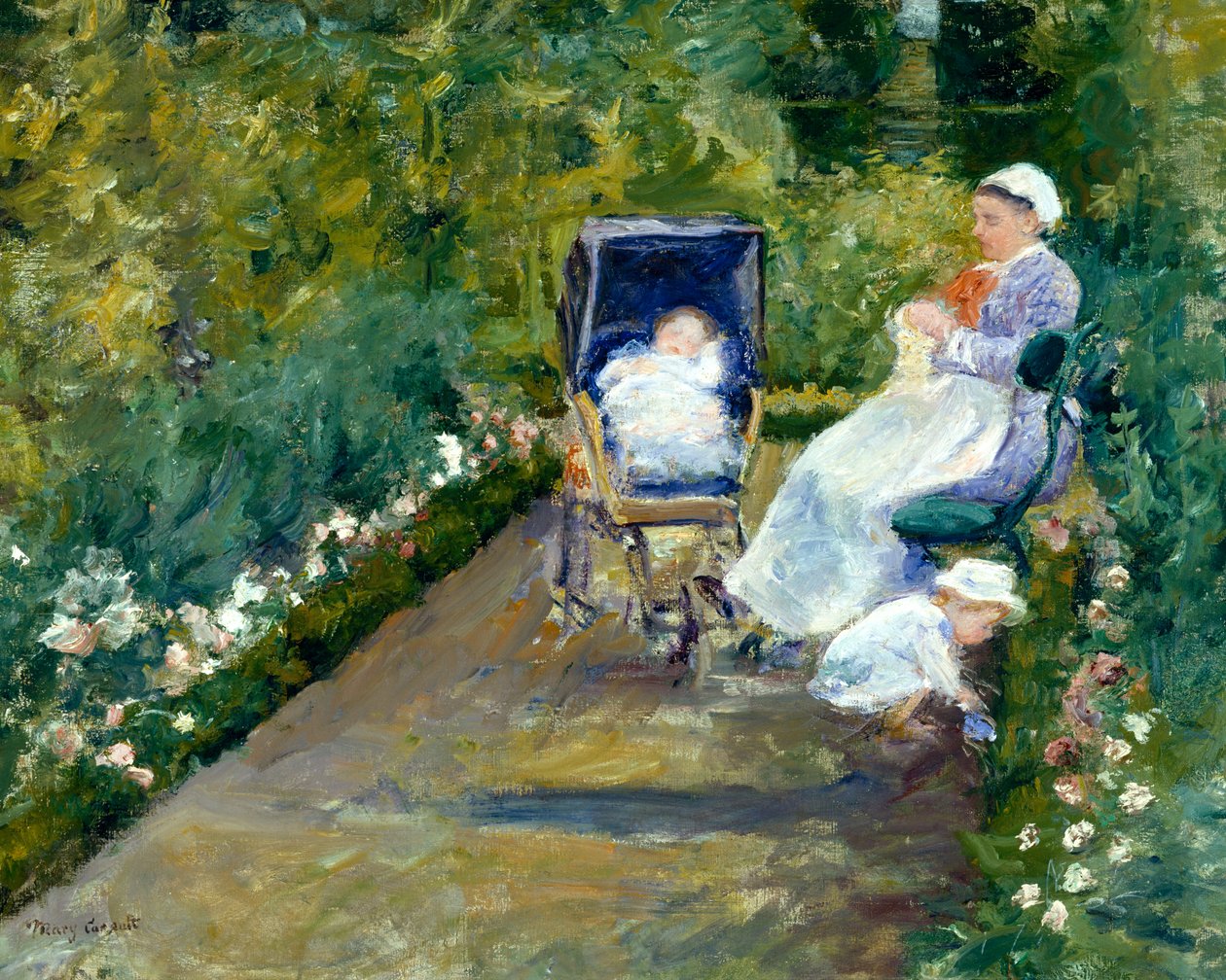 Gyermekek a kertben (A nővér) alkotó: Mary Stevenson Cassatt