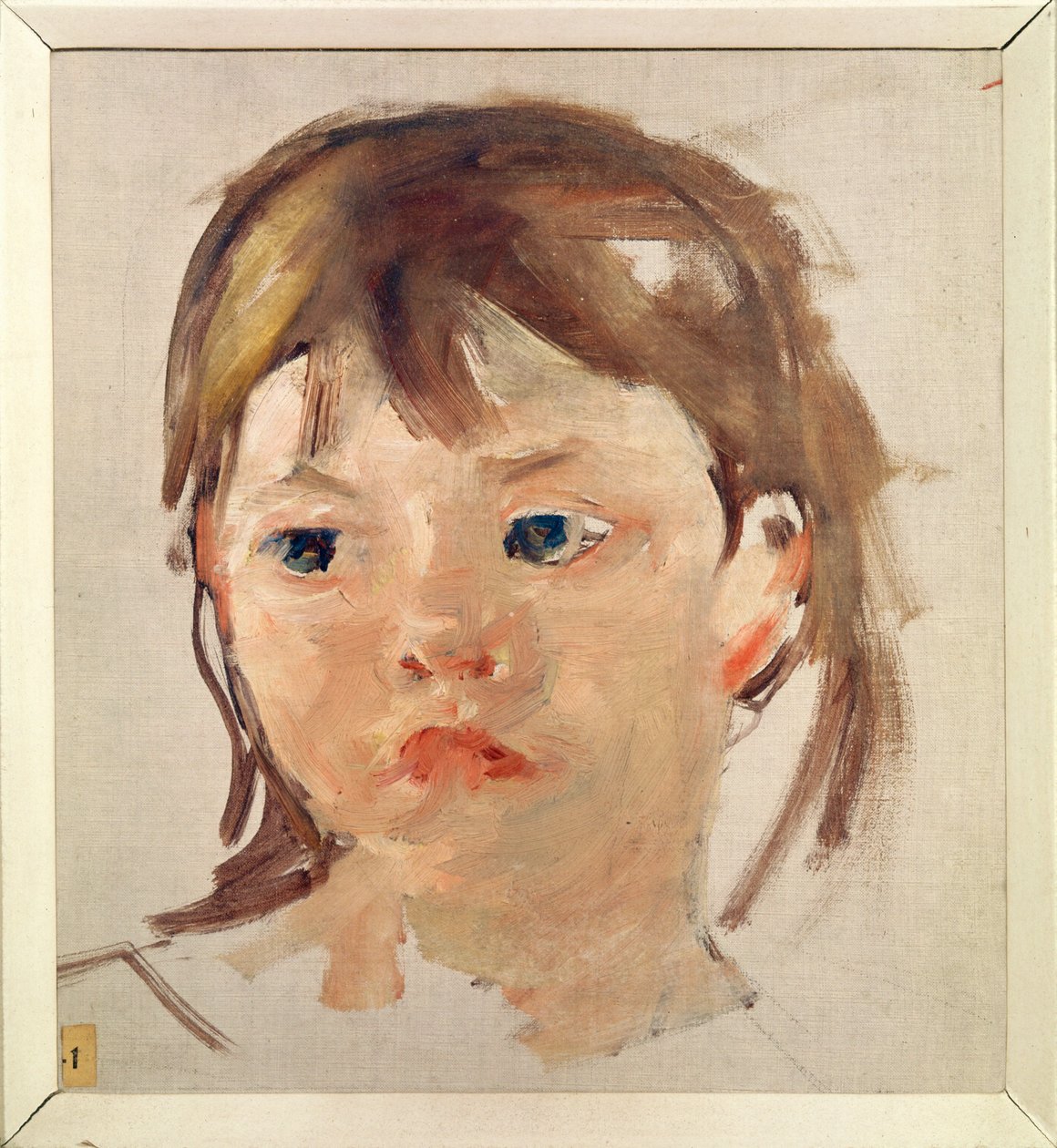 Egy fiatal lány feje alkotó: Mary Stevenson Cassatt