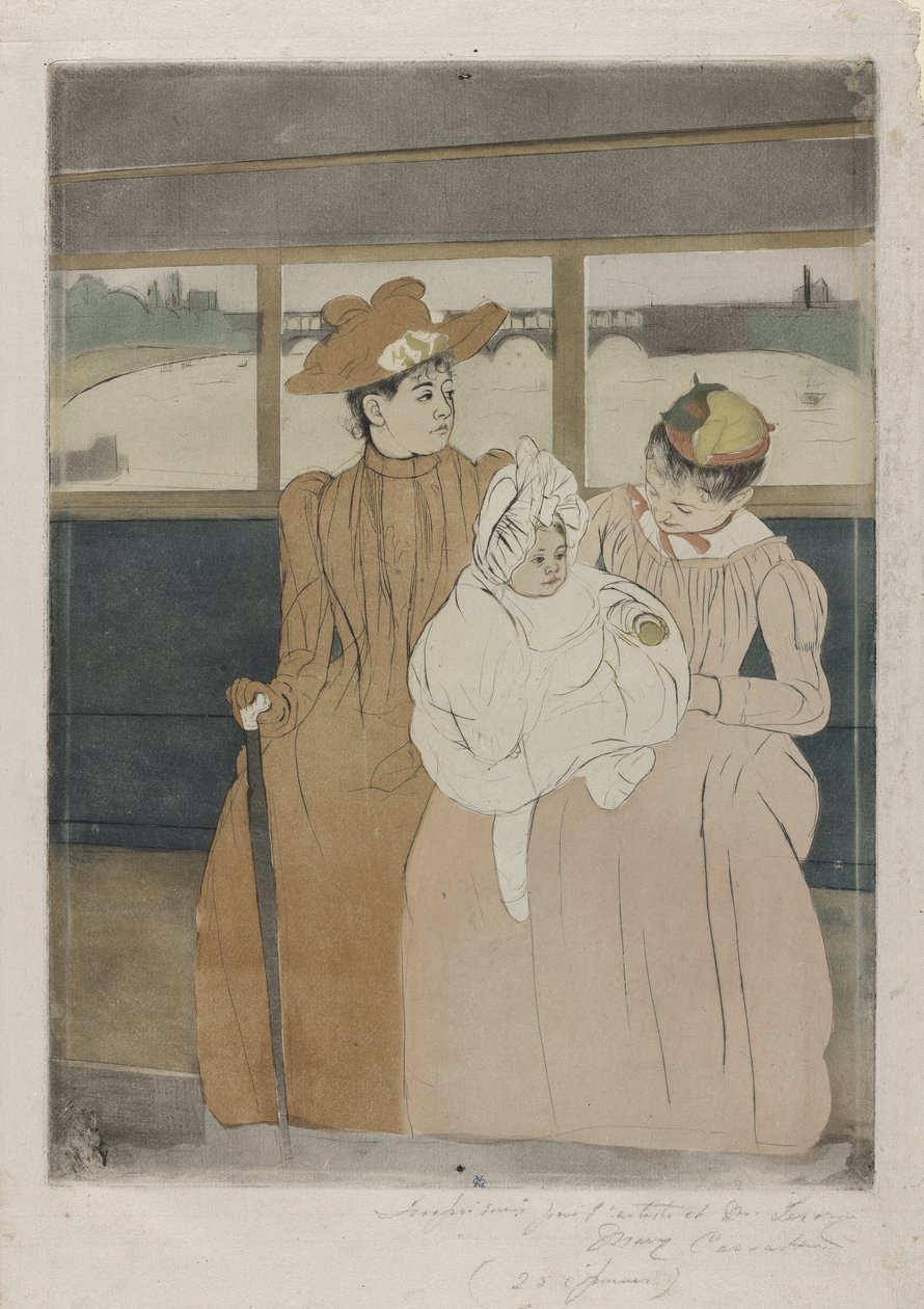 Az Omnibuszban, 1890-91 alkotó: Mary Cassatt
