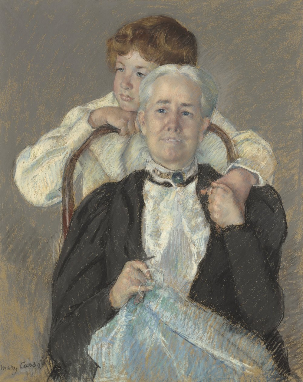 Mrs. Cyrus J. Lawrence portréja R. Lawrence Oakley unokájával, 1897 körül alkotó: Mary Cassatt