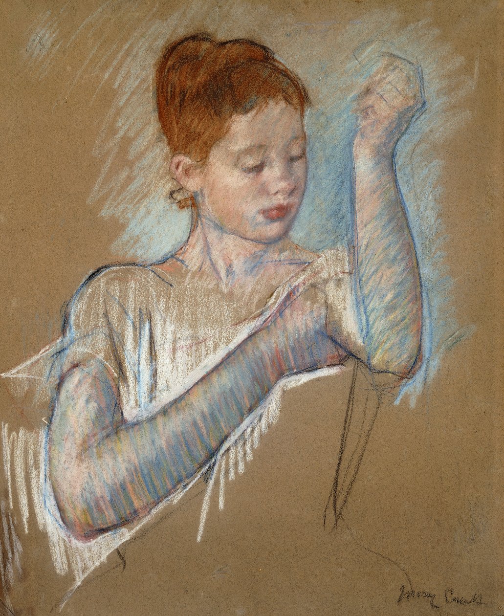 A hosszú kesztyű, 1889 alkotó: Mary Cassatt