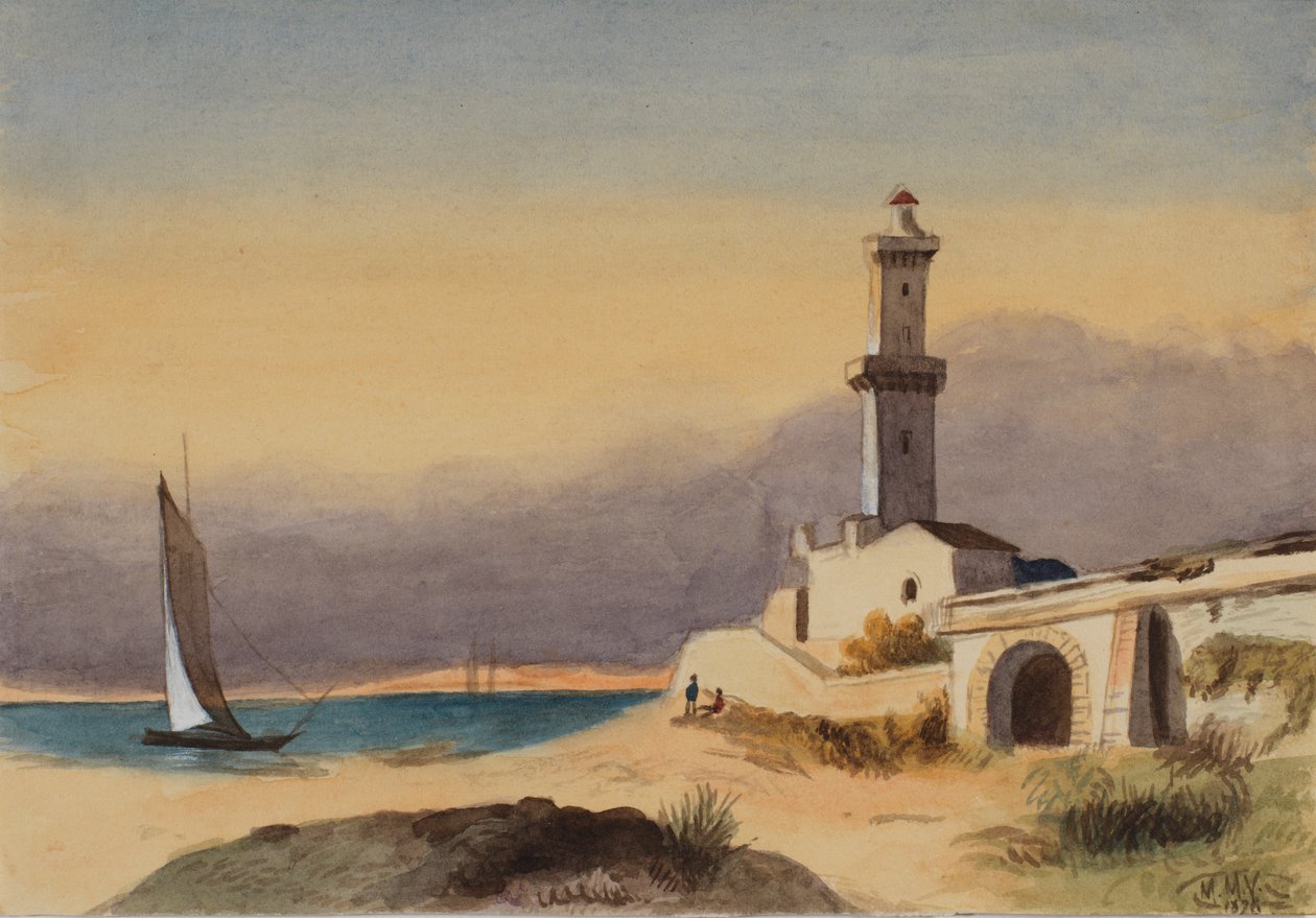 Névtelen táj, 1876. alkotó: Mary Vaux Walcott