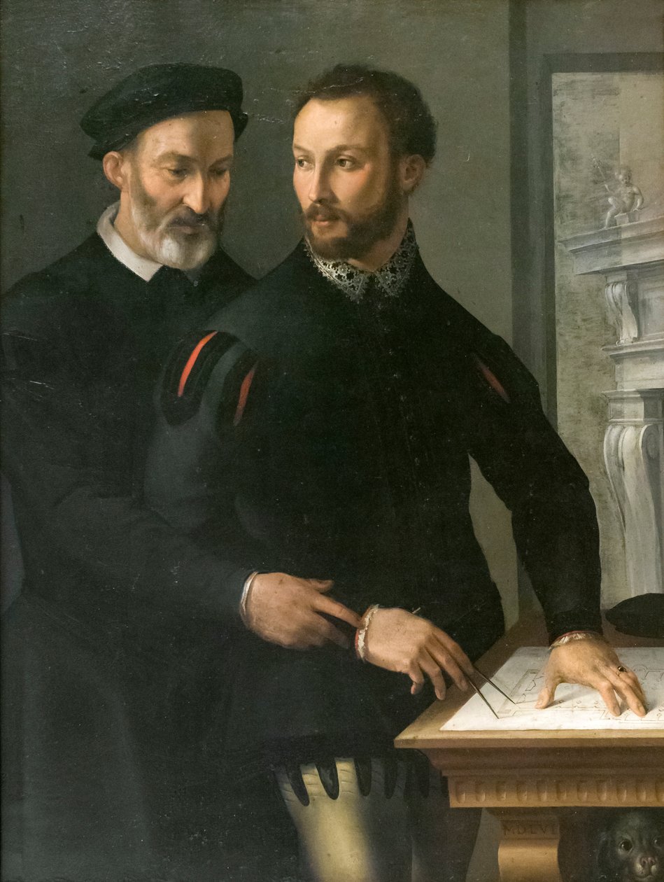 Dupla férfi portré alkotó: Maso da San Friano