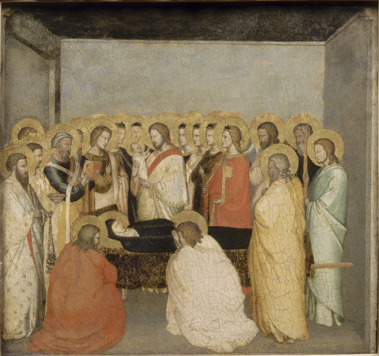 A Szűz halála, 1335 körül alkotó: Maso di Banco