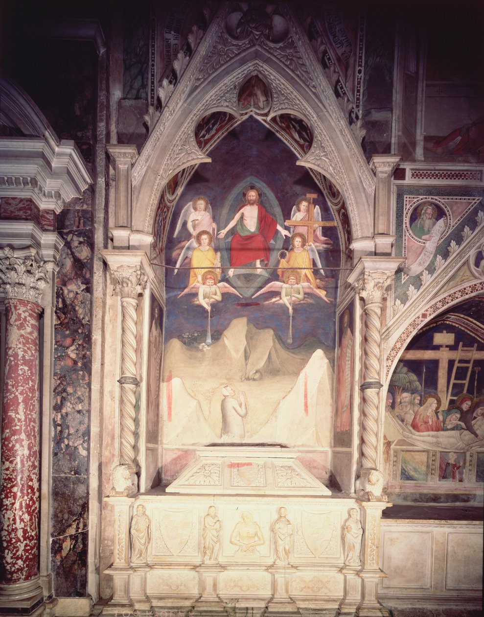 Vernio Chapel utolsó ítélete a Bardiból (friss) alkotó: Maso di Banco Giottino