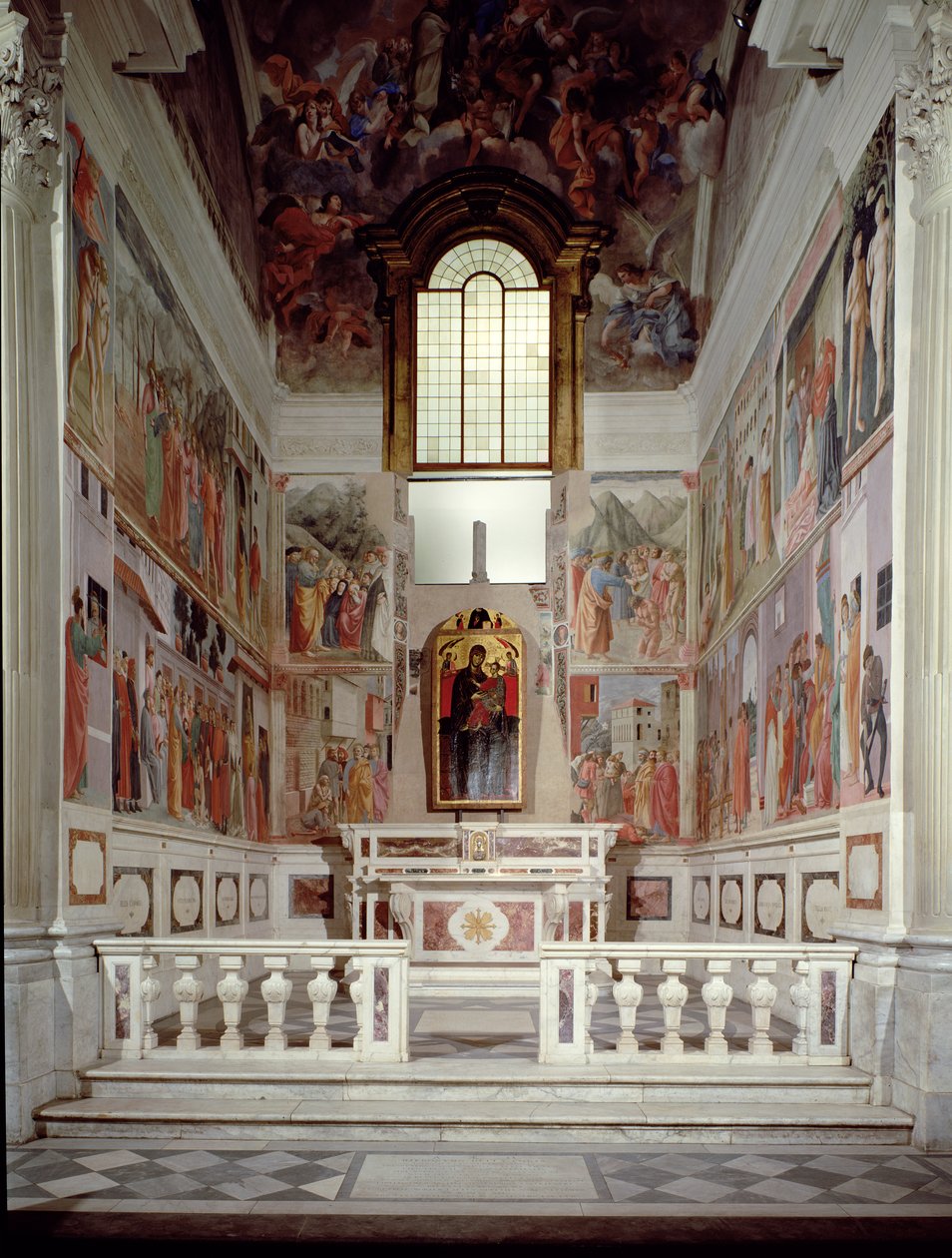A kápolna általános nézete alkotó: Filippino Lippi