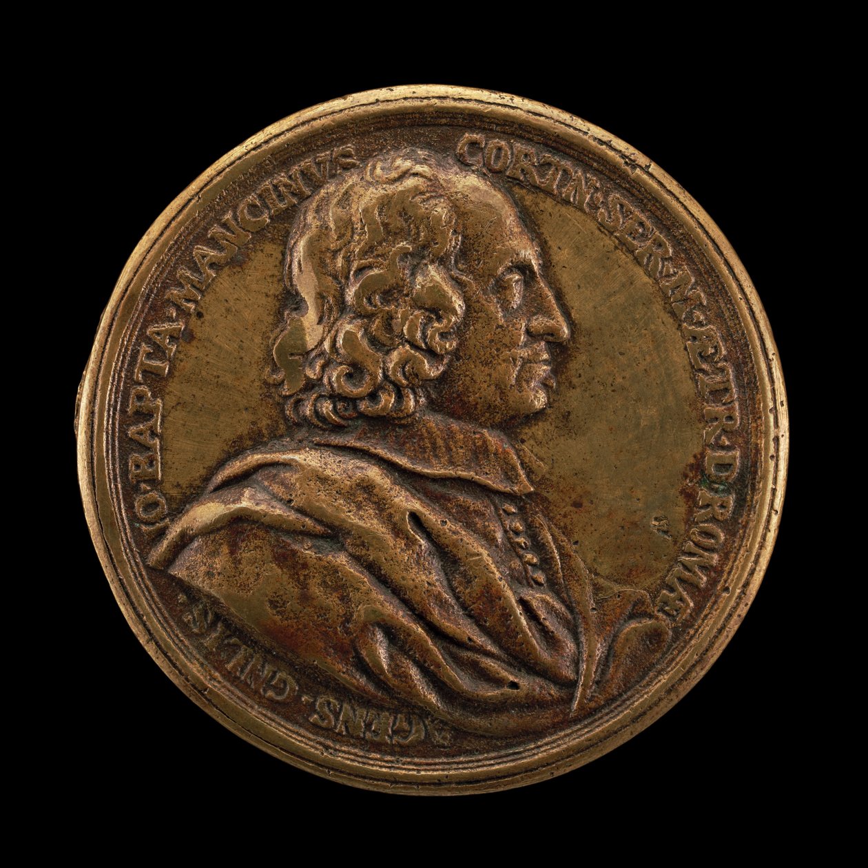 Giovanni Battista Mancini, meghalt 1694-ben, Toszkána főügynöke Rómában [előlap], 1680. alkotó: Massimiliano Soldani