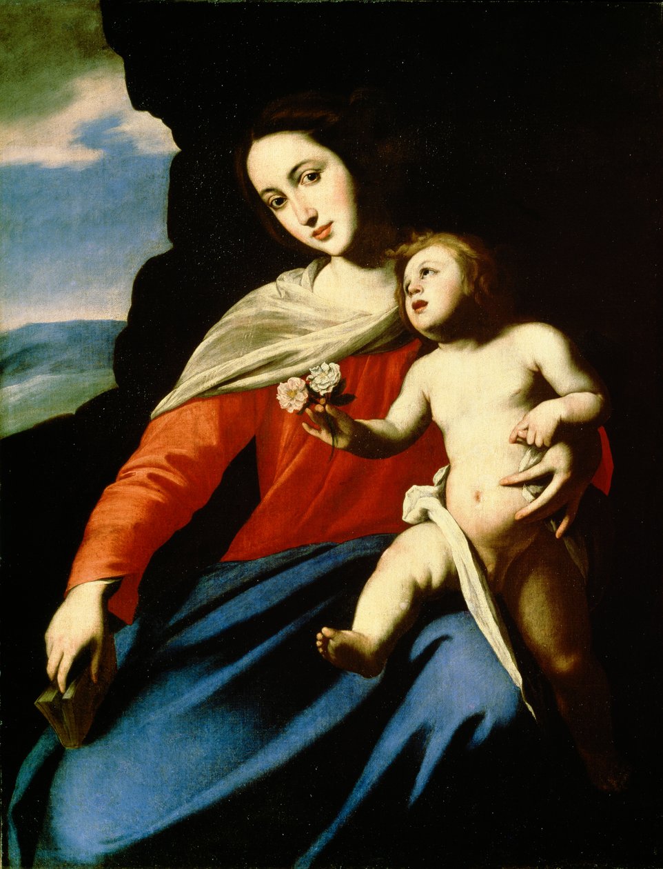 Szűz és gyermek, 1640-es évek eleje alkotó: Massimo Stanzione
