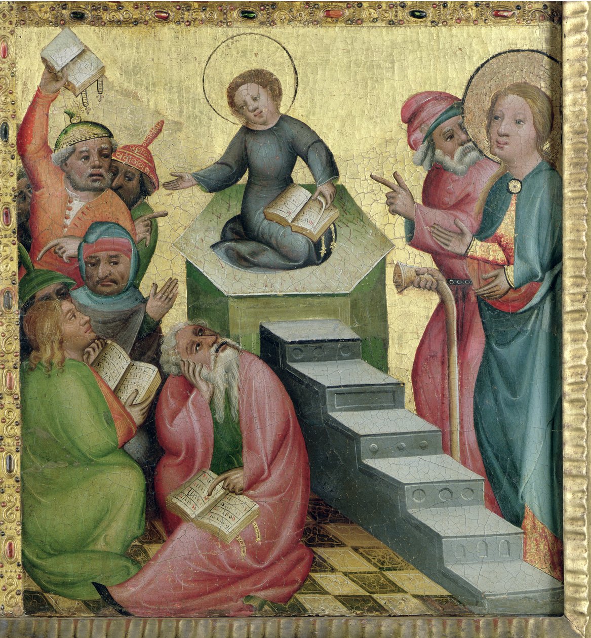 Vita az orvosokkal, 140010 (tempera tölgyen) alkotó: Master Bertram of Minden