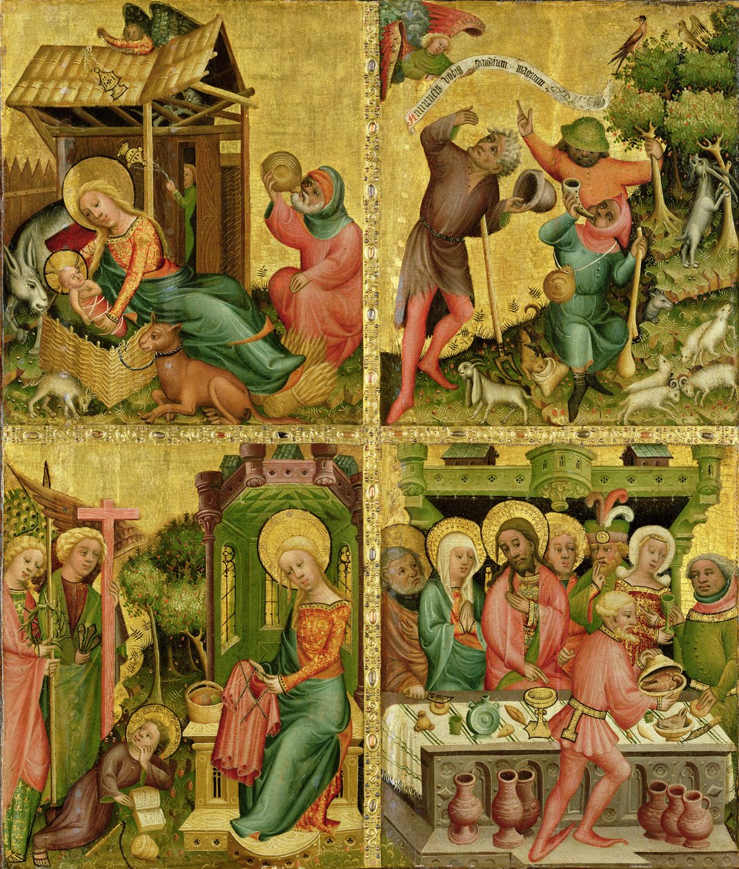 A Buxtehude-oltár, jobb szárny, 1400-10 (tempera a panelen) alkotó: Master Bertram of Minden