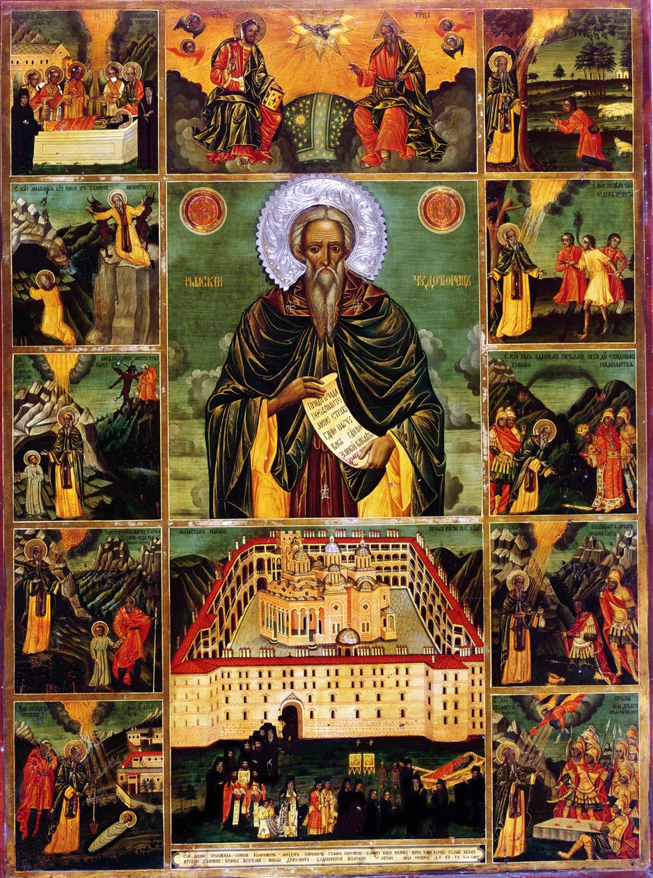 Rilai Szent János (tempera a panelen) alkotó: Master John of Samakov