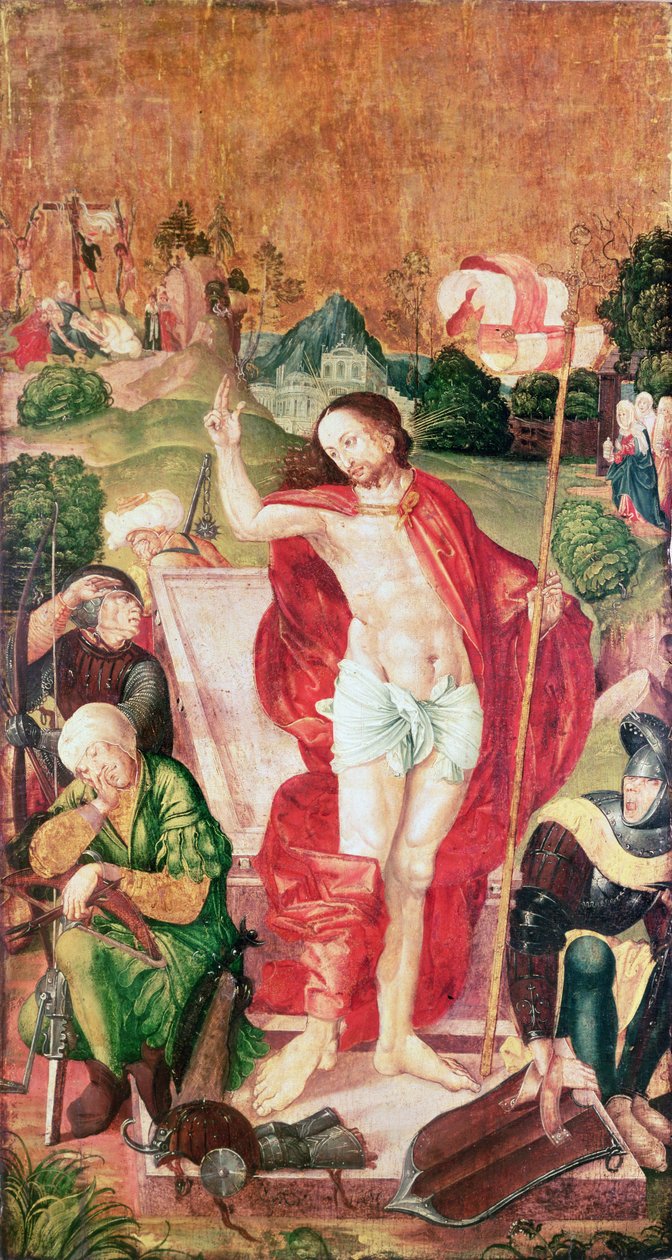A feltámadás (tempera a panelen) alkotó: Master M.S.