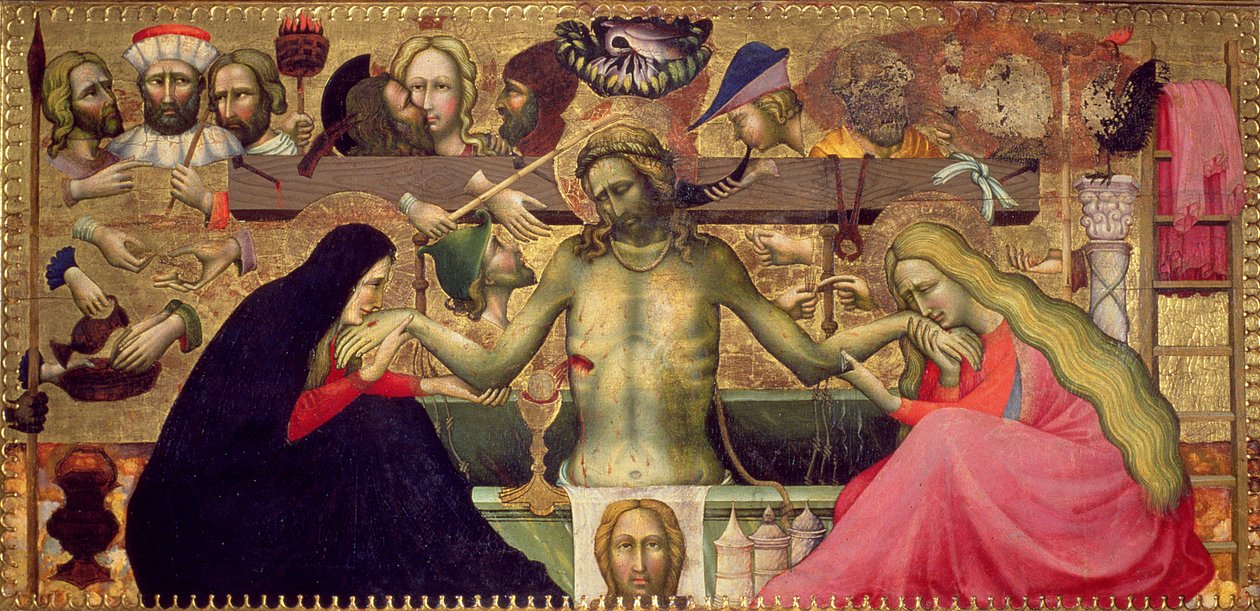 Madonna és gyermeke szentekkel, 1415 (tempera a panelen) alkotó: Master of 1415