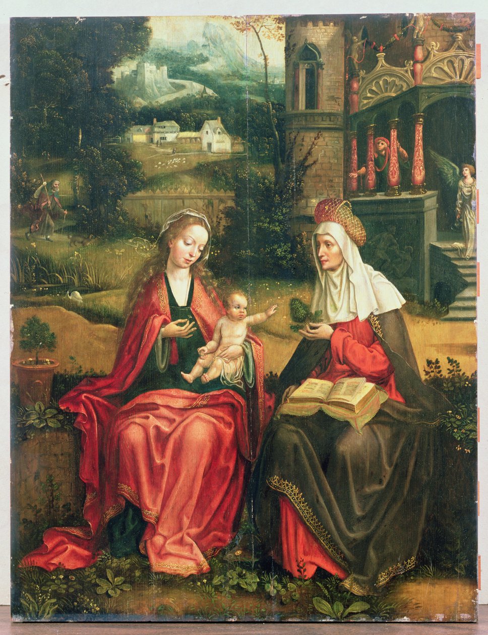 Madonna és gyermeke Szent Annával alkotó: Master of 1518