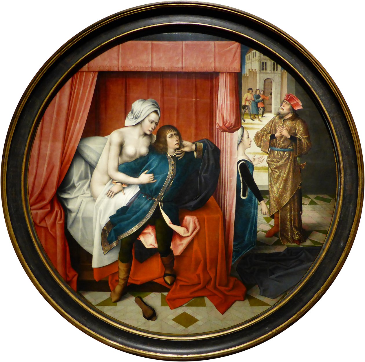 József és Potifár felesége alkotó: Master of Affligem