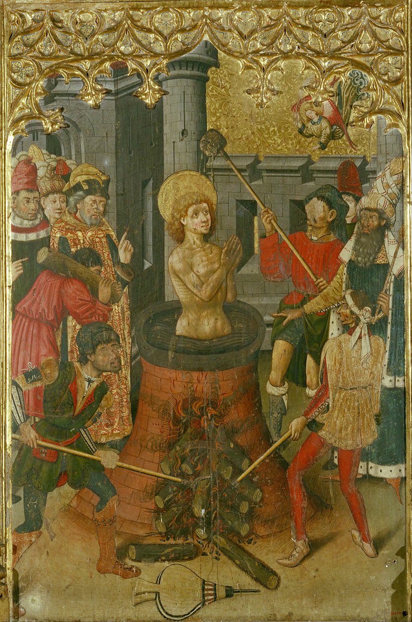 Szent János evangélista mártíromsága alkotó: Master of Aiguatèbia