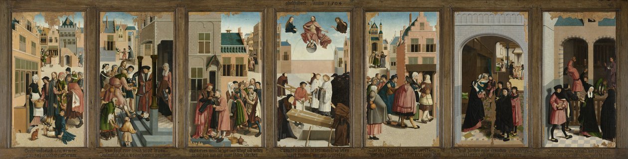 Az irgalmasság hét műve, 1504 alkotó: Master of Alkmaar