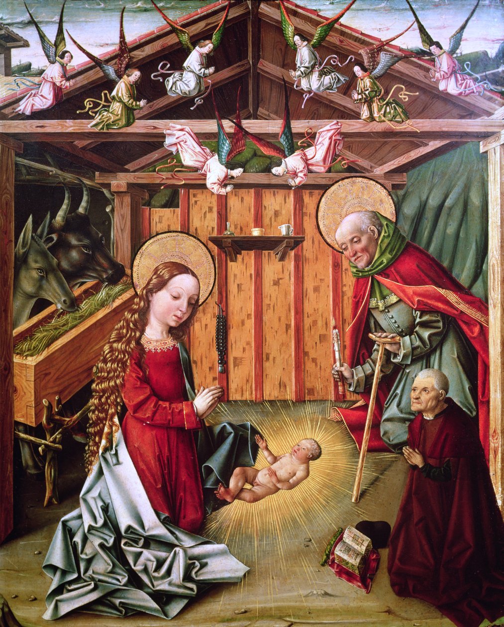 Krisztus születése, 1474-76 körül alkotó: Master of Avila Master of Avila