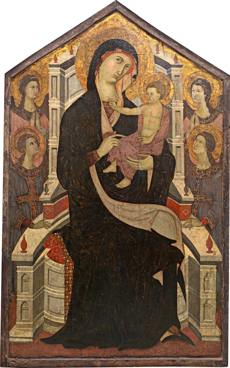 Maestà (Madonna és a gyermek négy angyallal) alkotó: Master of Citta di Castello