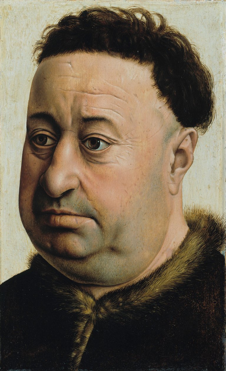 Kövér ember portréja alkotó: Master of Flémalle