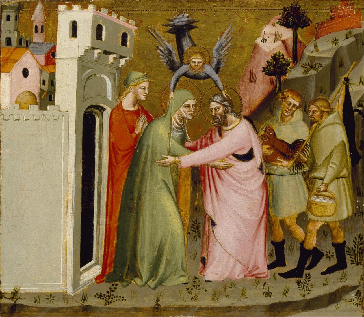 Anna és Joachim találkozása az Aranykapun alkotó: Master of Golden the Gate