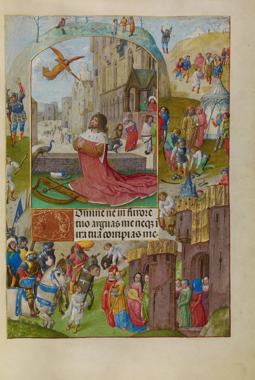 Dávid az imában alkotó: Master of Lübeck the Bible