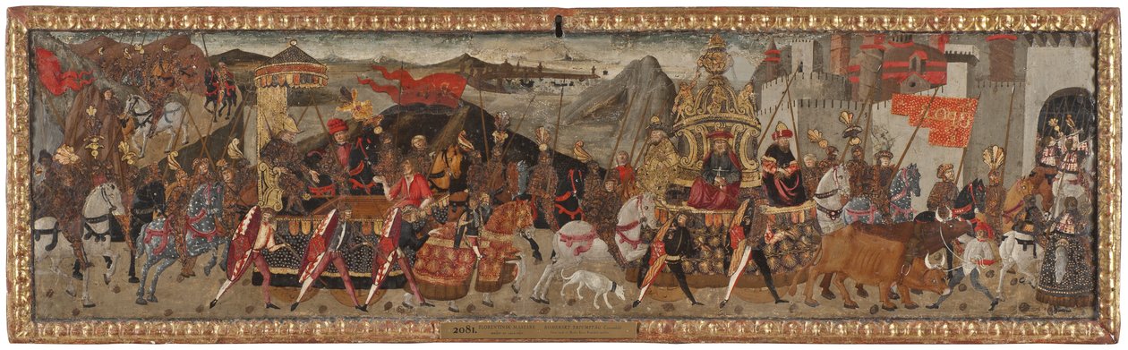 Caesar diadala, 1480-1500 körül alkotó: Master of Marradi