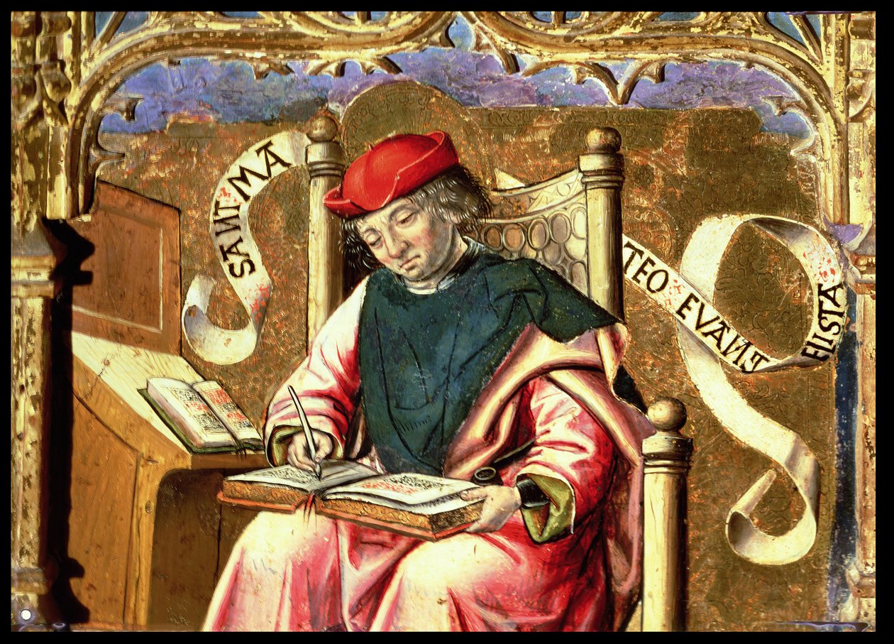 Szent Máté: Oltárkép részlete alkotó: Master of Paredes