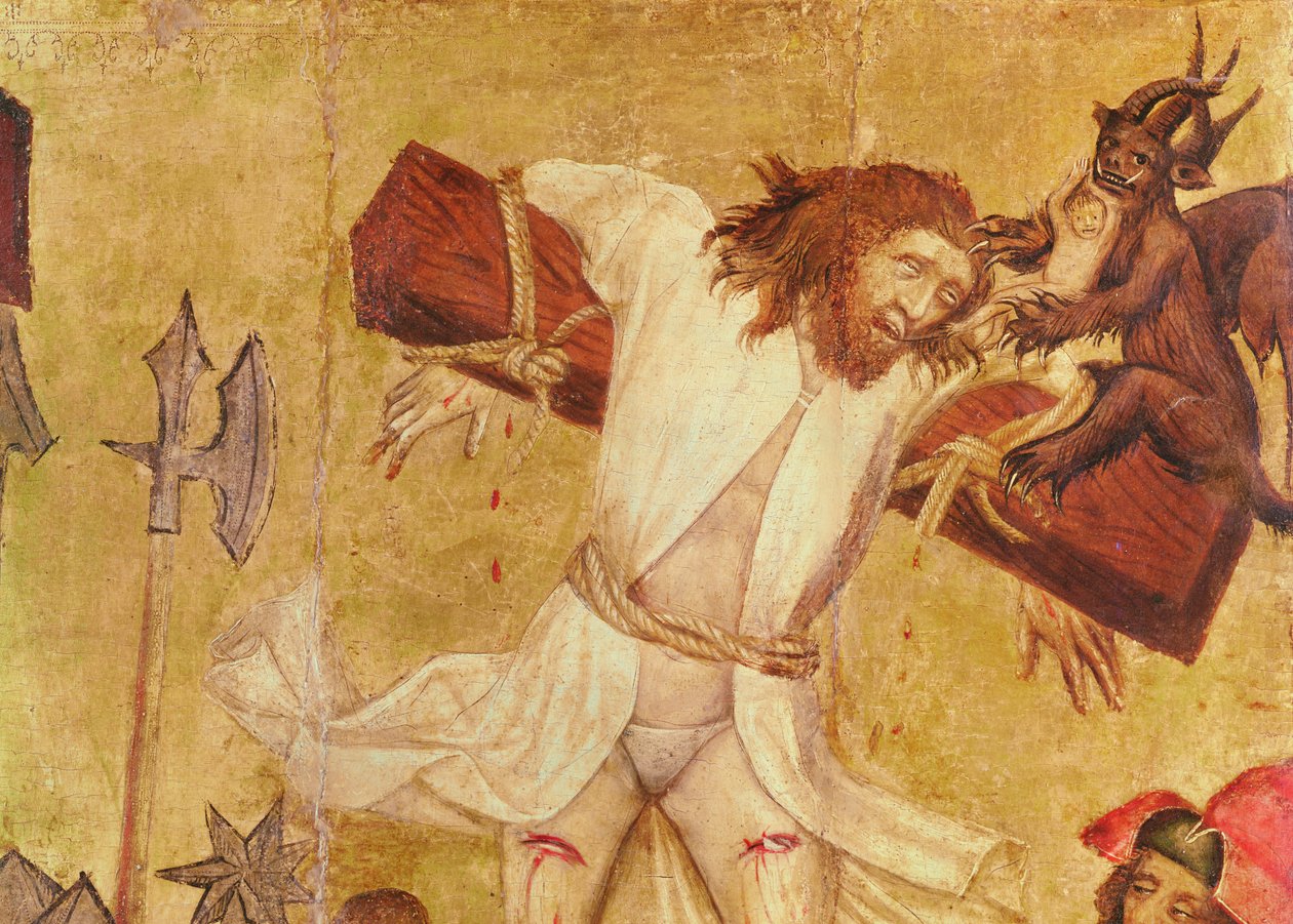 A keresztre feszítés, 1420 körül (részlet) (tempera fán) alkotó: Master of Raigern